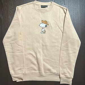 cowboy snoopy crewneck sweater